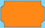 Preisetiketten 26x16mm leuchtorange