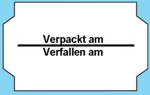 Preisetiketten 26x16mm verpackt am verfallen am