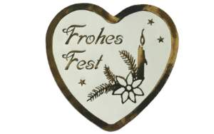 Weiße Herzetiketten mit Druck in Glanzgold: "Frohes Fest" | 30x30mm herzetiketten-30x30mm-weiss-mit-druck-in-glanzgold-frohes-fest