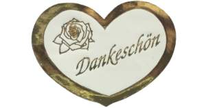 Weiße Herzetiketten (32x24mm) mit Druck in Glanzgold "Dankeschön" herzetiketten-32x24mm-weiss-mit-druck-in-glanzgold-dankeschoen
