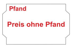 Weiße Preisetiketten (26x16mm) "Pfand" | "Preis ohne Pfand" | permanent preisetiketten-26x16mm-weiss-pfand-preis-ohne-pfand-permanent