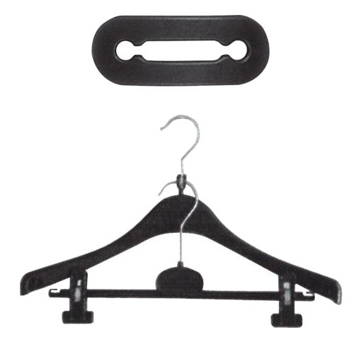 Bügelverbinder schwarz, zum Verbinden von zwei Kleiderbügel