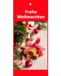 Geschenkanhänger Weihnachten rot