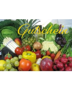 Gutscheinkarte Obst und Gemüse