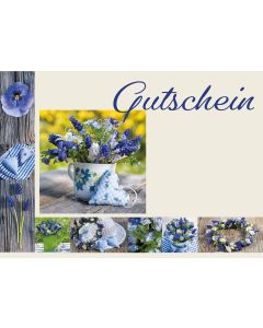 Gutscheinkarte Veilchenblau