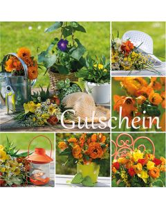 Gutschein-Klappkarte "Gartenzeit"