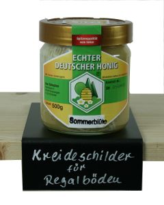 Kreideschilder für Regalböden mittel