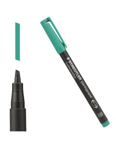 Folienschreiber Staedtler Lumocolor grün B breit wasserfest