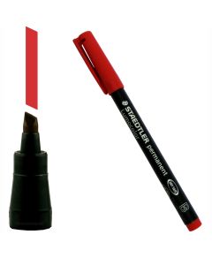 Folienschreiber Staedtler Lumocolor rot B breit wasserfest