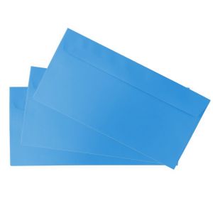 20 Briefumschläge DIN lang (Kuvert) nassklebend blau