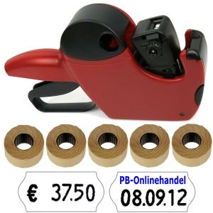 Preisauszeichner Jolly JC6 6-stellig rot [SET 7500]