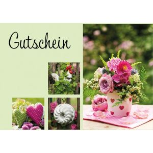 Gutscheinkarte bunte Gartenlust