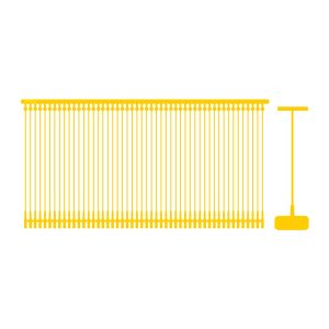 Testpack | 1.000 Heftfäden Standard Classic GELB Länge