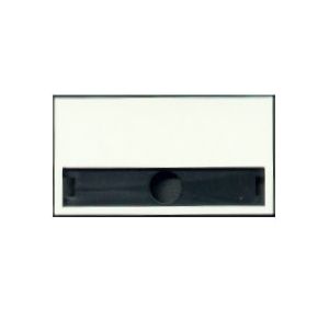 Namensschild 70x40mm weiß unbedruckt mit Nadel oder Magnet