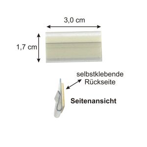 YXHZVON Transparenter Schildhalter, 20 Pack Etikettenhalter aus