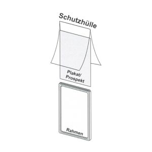 PVC-Schutzhülle transparent für Plakatrahmen