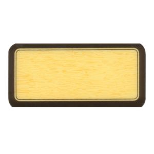 Preisschild aus Kunststoff beige-braun 105 x 55 mm