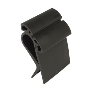 Schwarzer Kistenhalter für Preisschilder