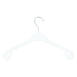 Kunststoff-Universalbügel Kleiderbügel mit Rockhaken NA 38cm weiss