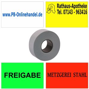 Etiketten 26x16mm rechteckig mit IHREM Wunschaufdruck -SCHNELLDRUCK-