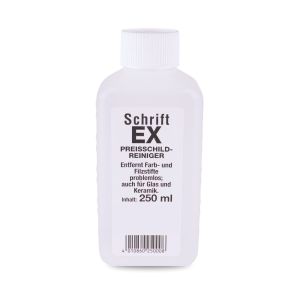 Schrift-Ex Preisschild-Reiniger Vorderansicht