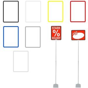 Teleskopständer SK mit Plakatrahmen DIN A4