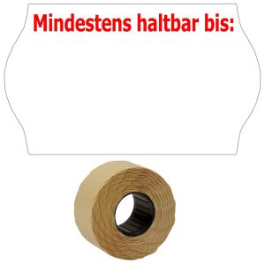 Etiketten 32x19mm Druck OBEN "Mindestens haltbar bis" permanent