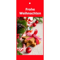 Geschenkanhänger Weihnachten rot