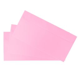 20 Briefumschläge DIN lang (Kuvert) nassklebend rosa