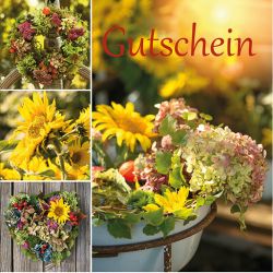 Gutschein-Klappkarte "Herbstzeit"