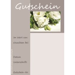 Gutschein-Block Trauer