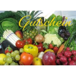 Gutscheinkarte Obst und Gemüse