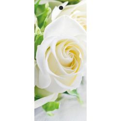 Geschenkanhänger weiße Rose