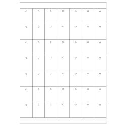 4.900 Kartonetiketten auf A4-Bögen RECHTECKIG 30x38mm glänzend