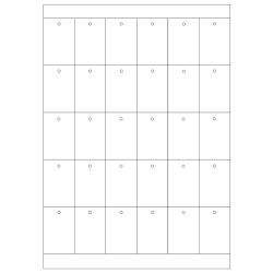 3.000 Kartonetiketten auf A4-Bögen RECHTECKIG 35x53mm glänzend
