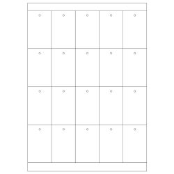 2.000 Kartonetiketten auf A4-Bögen RECHTECKIG 42x67mm glänzend