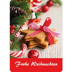 Etiketten Weihnachten Zuckerstange