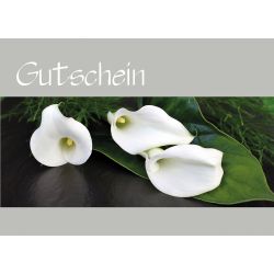 40x Gutscheinkarte Calla quer