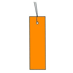 Hängeetiketten mit Draht 30×100 mm, Orange