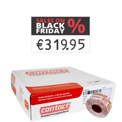 Contact-Etiketten 26x16mm rechteckig mit Aufdruck "SALES ON BLACK FRIDAY" permanent
