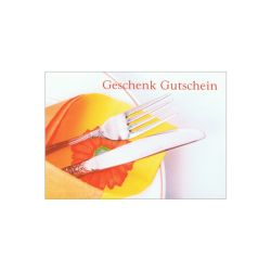 Geschenkgutschein 15x10cm Besteck