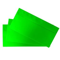 20 Briefumschläge DIN lang (Kuvert) haftklebend grün