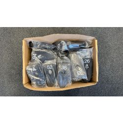 Größentrenner schwarz, Prägung weiss sortiert B-Ware 18-188