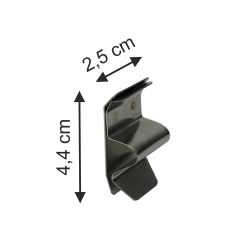 Schilderhalter aus Edelstahl für Glasböden 6-11 mm