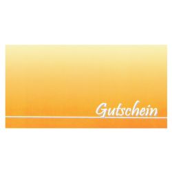 Geschenkgutschein 21x10cm Farbverlauf