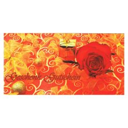 Geschenkgutschein 21x10cm Rose