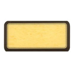 Preisschild aus Kunststoff beige-braun 105 x 55 mm