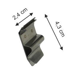 Schilderhalter aus Edelstahl für Backbleche 1-5 mm