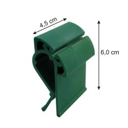 Kistenhalter aus Kunststoff für Preisschilder 60x45mm grün