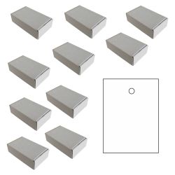 Kartonetiketten 35x45mm einzeln geschnitten orange